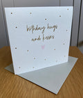Birthday Hugs and Kisses card