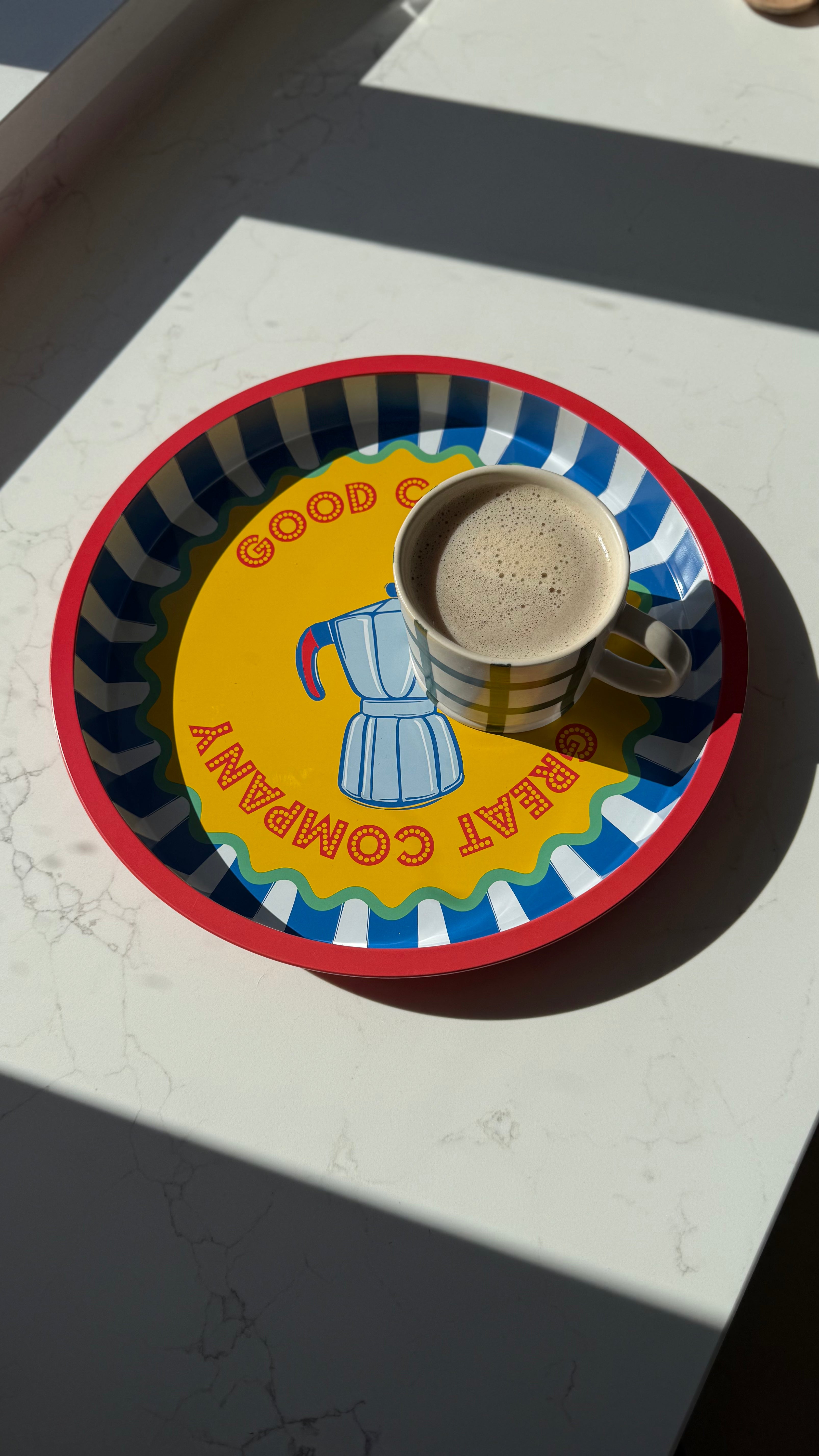 Coffee tin tray