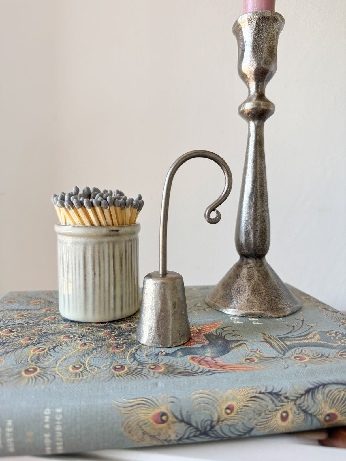 Antique silver candlestick