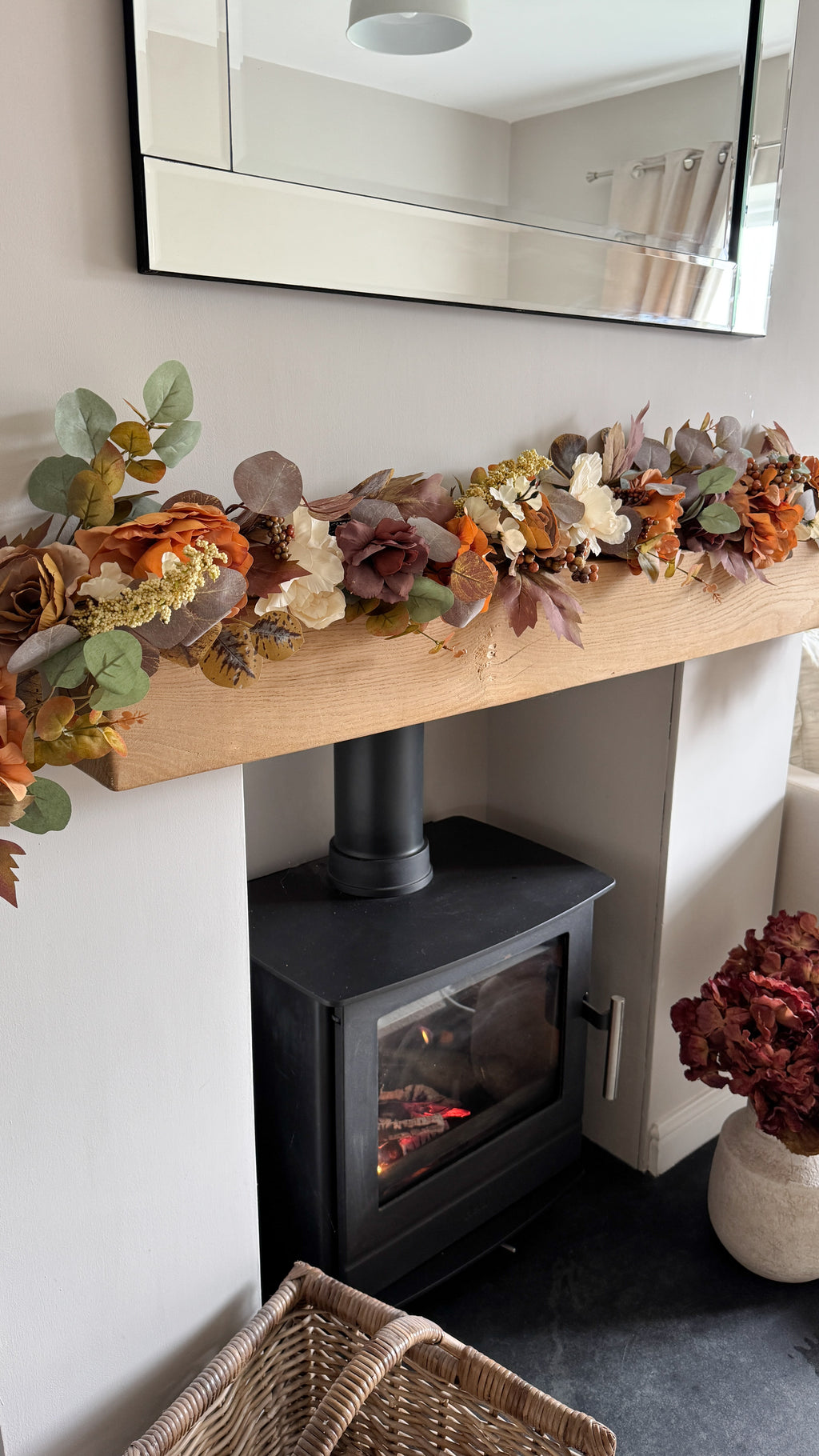 Autumn floral garland 180cm