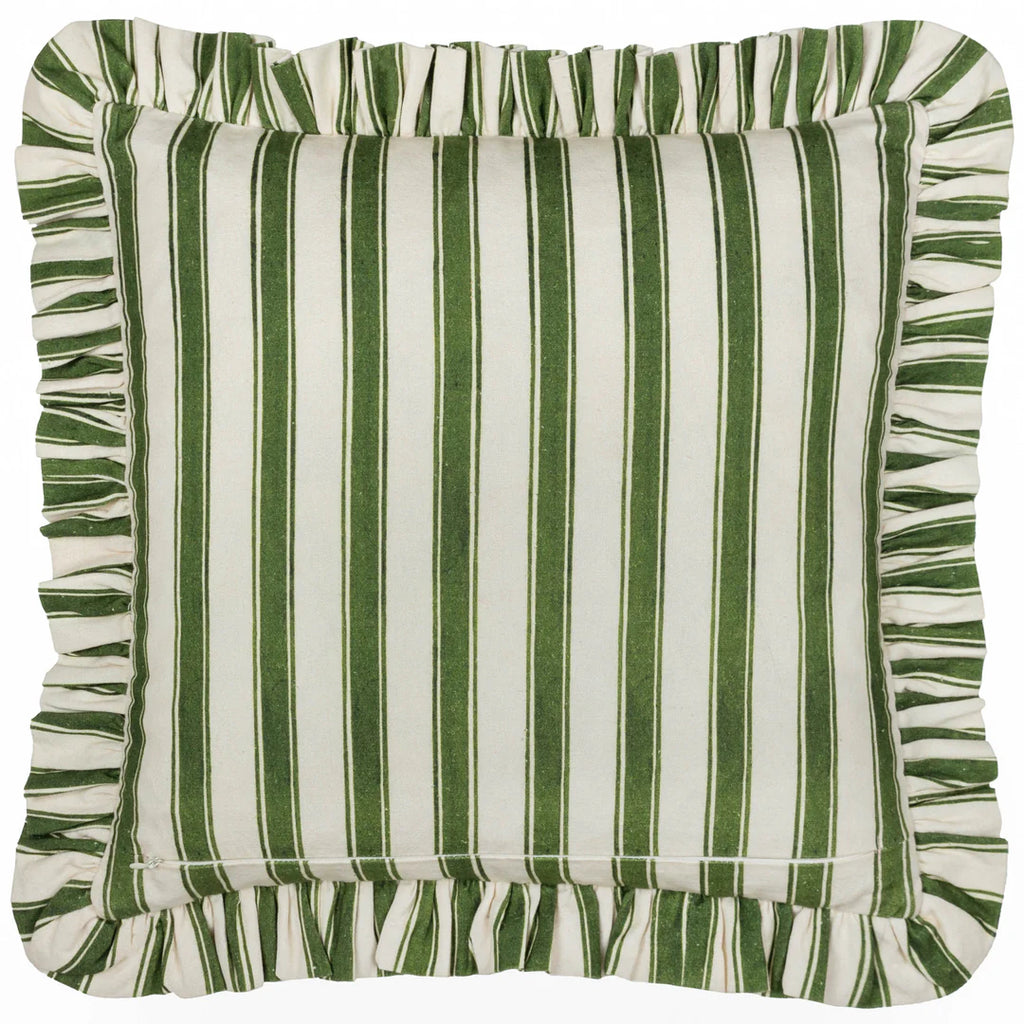 Feeoni ruffled vintage floral cushion