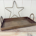 Brass rectangular tray