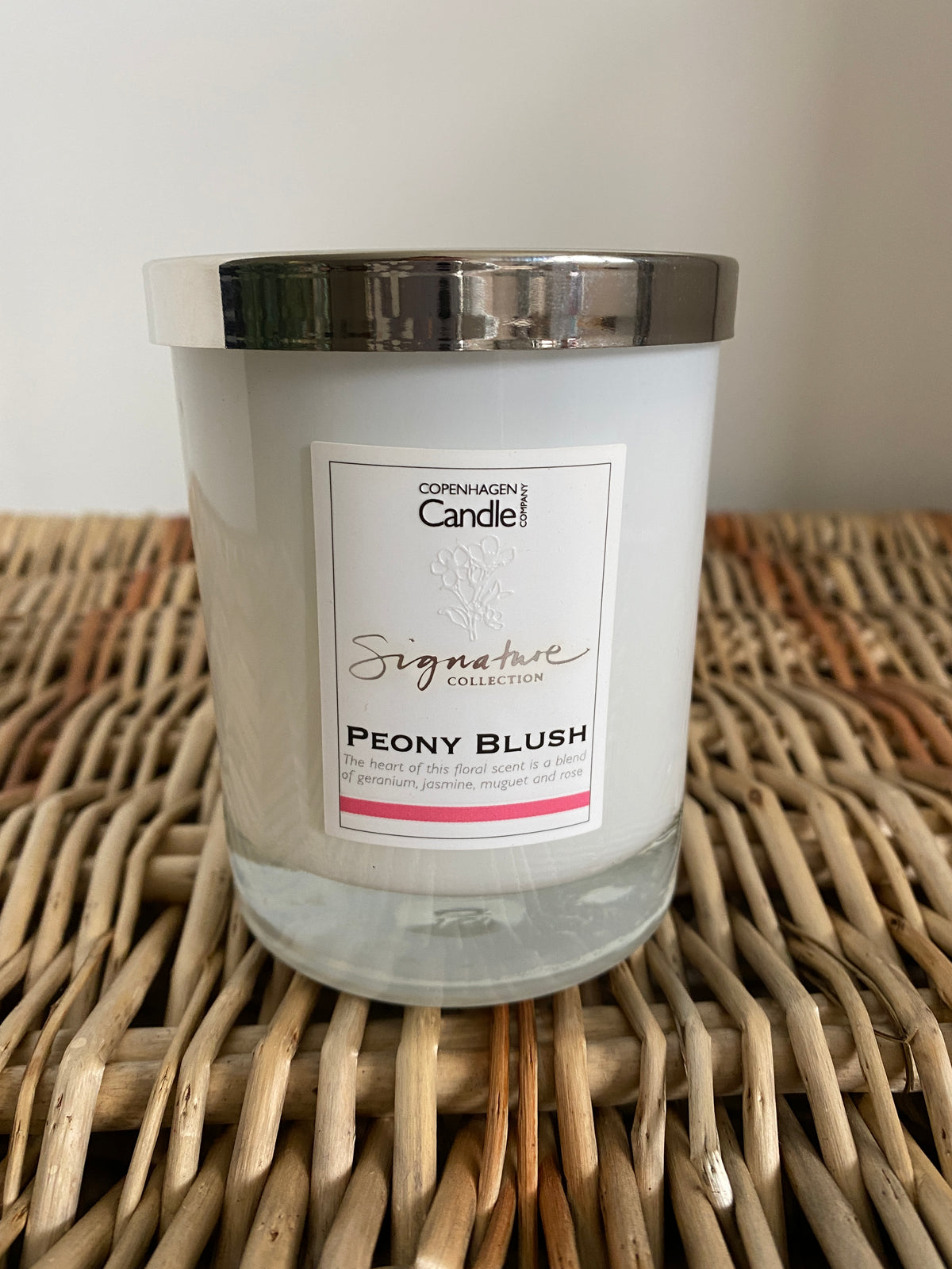 Small Peony Blush Candle