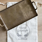 Brass rectangular tray