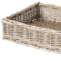 Grey wicker tray