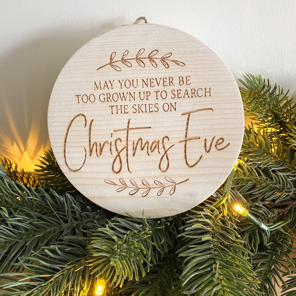 Search the skies chunky wooden decoration