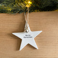 Merry Christmas ceramic hanger