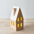 Neutral ceramic house, 18.5cm