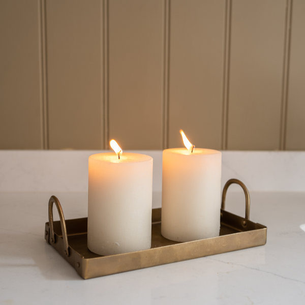 Brass rectangular tray