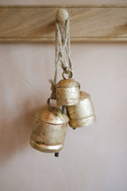 Brass cow bells set of 3