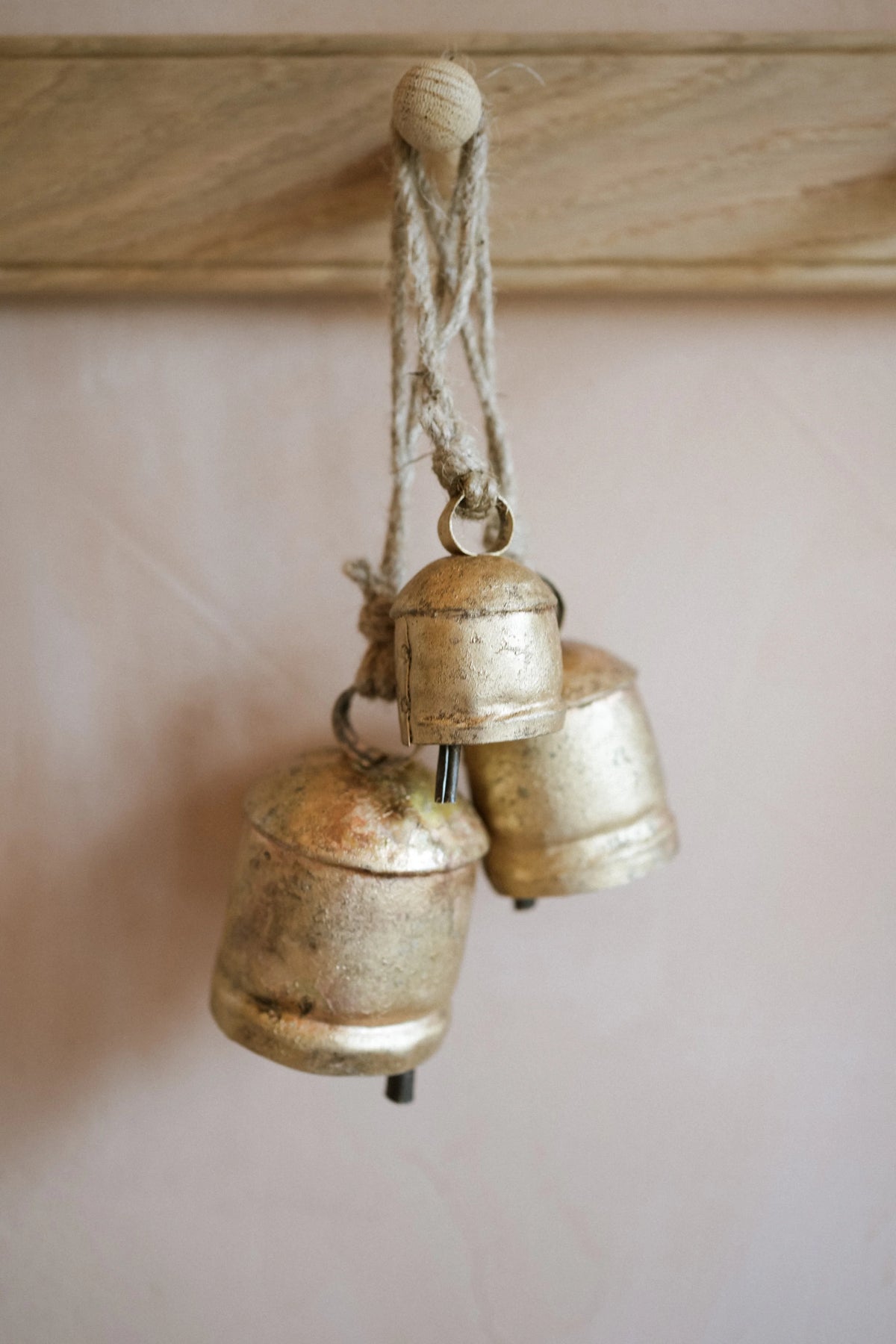 Brass cow bells set of 3
