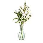 Pale green recycled glass bud vase