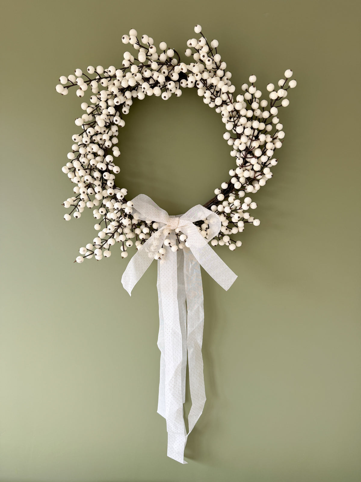 Snow berry wreath