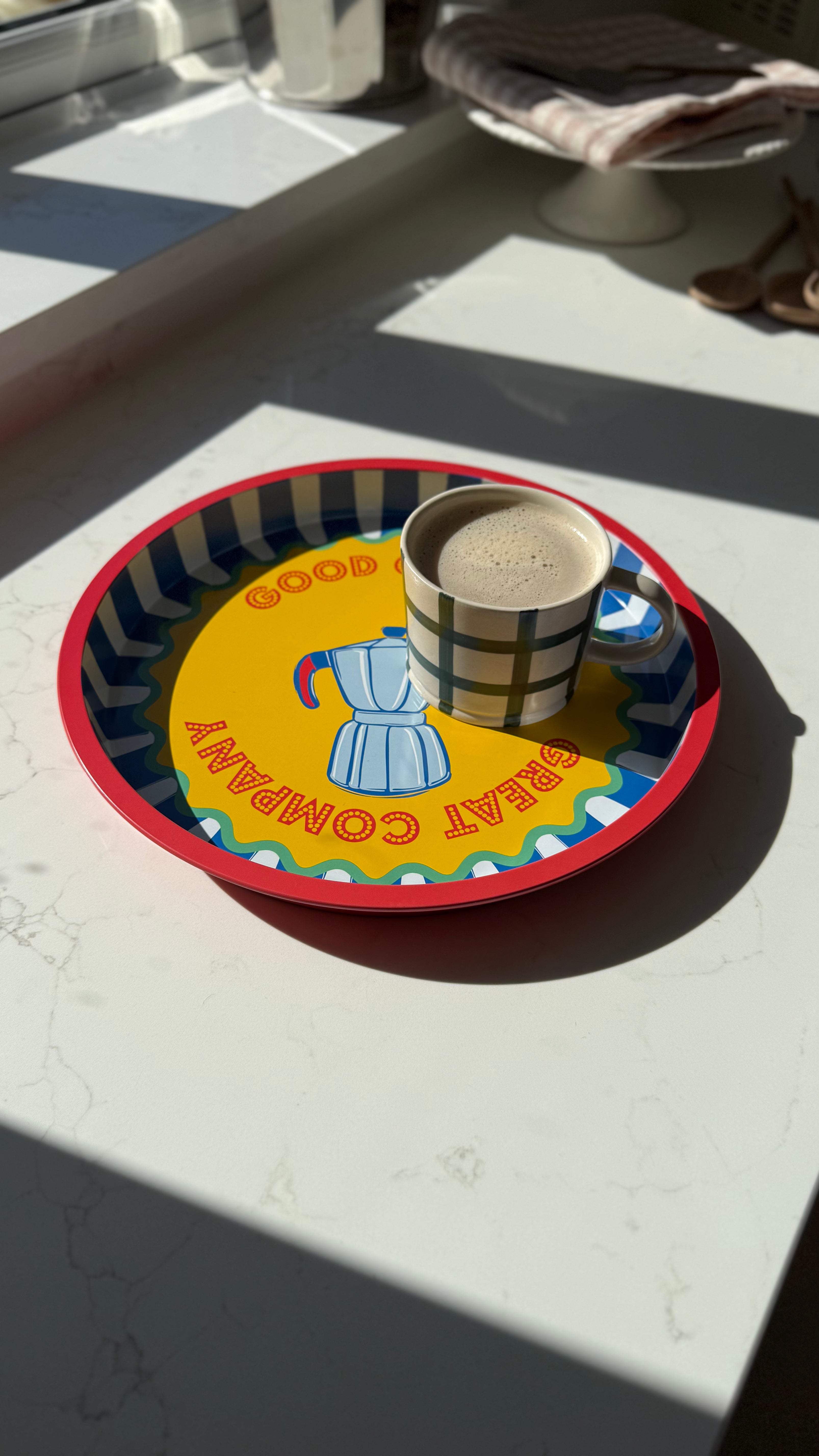 Coffee tin tray