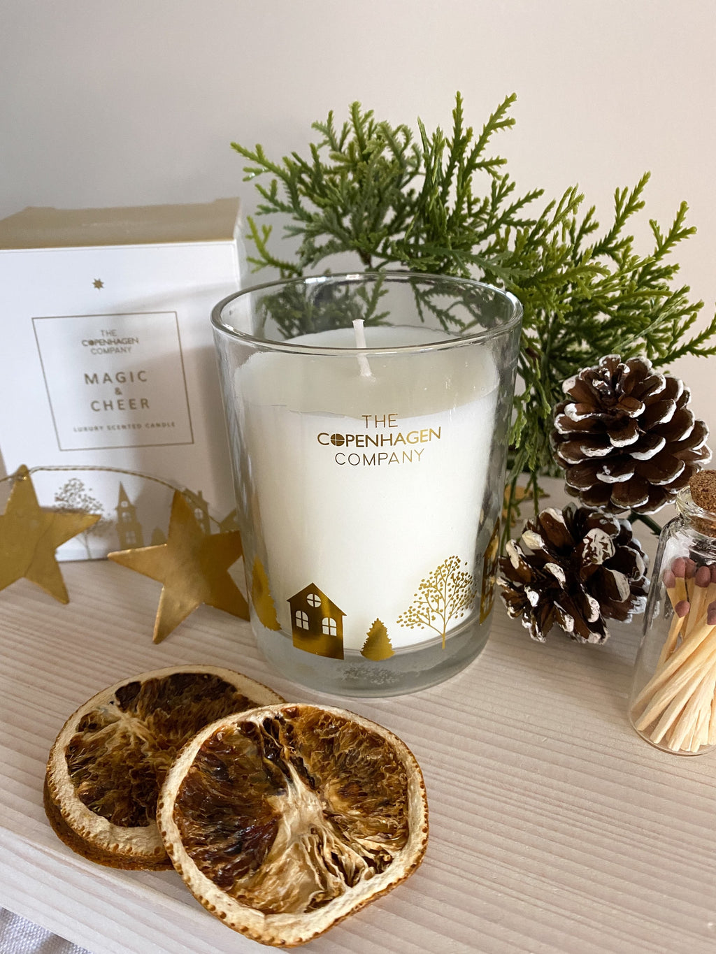 Scandi Christmas Candle