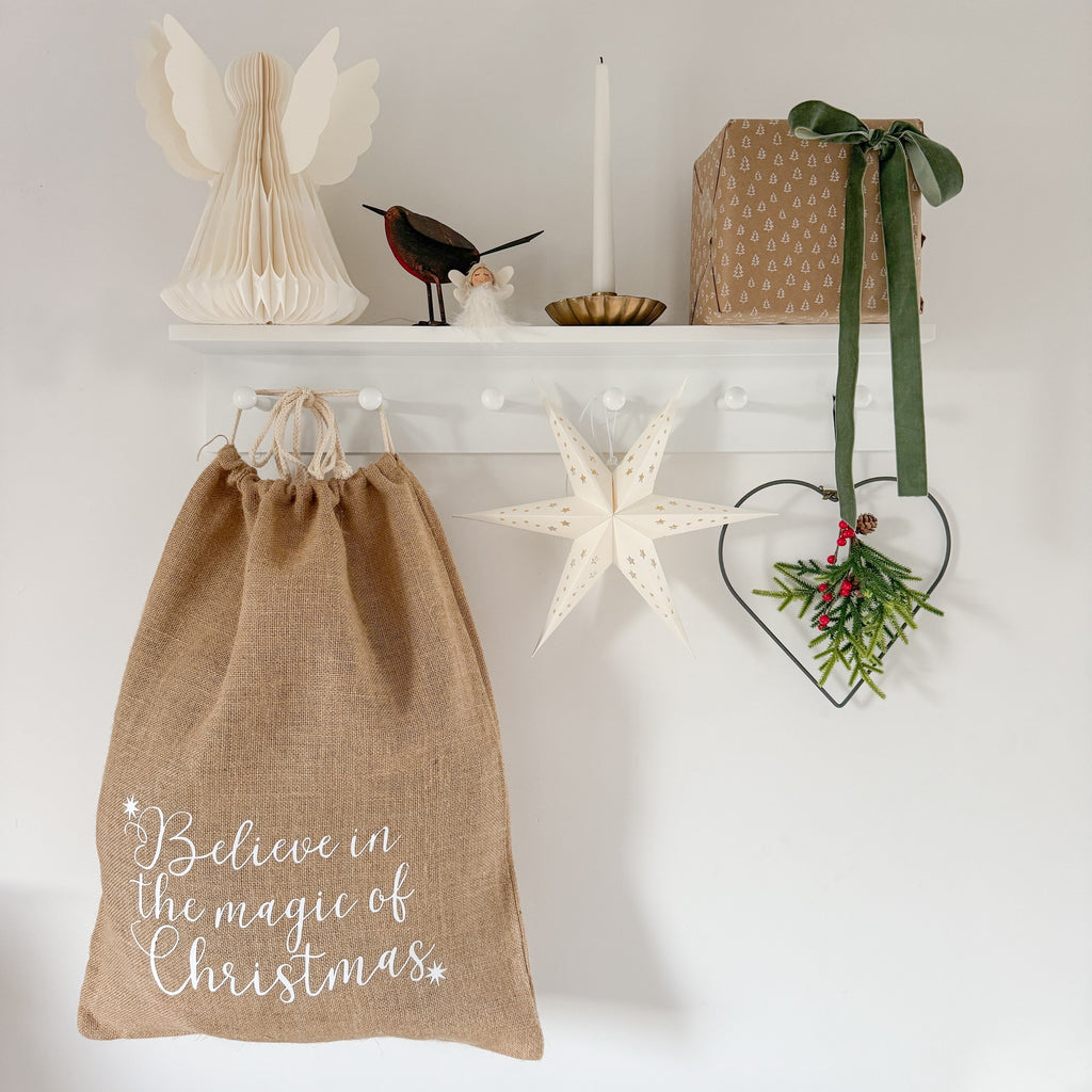 Believe in the magic of Christmas sack