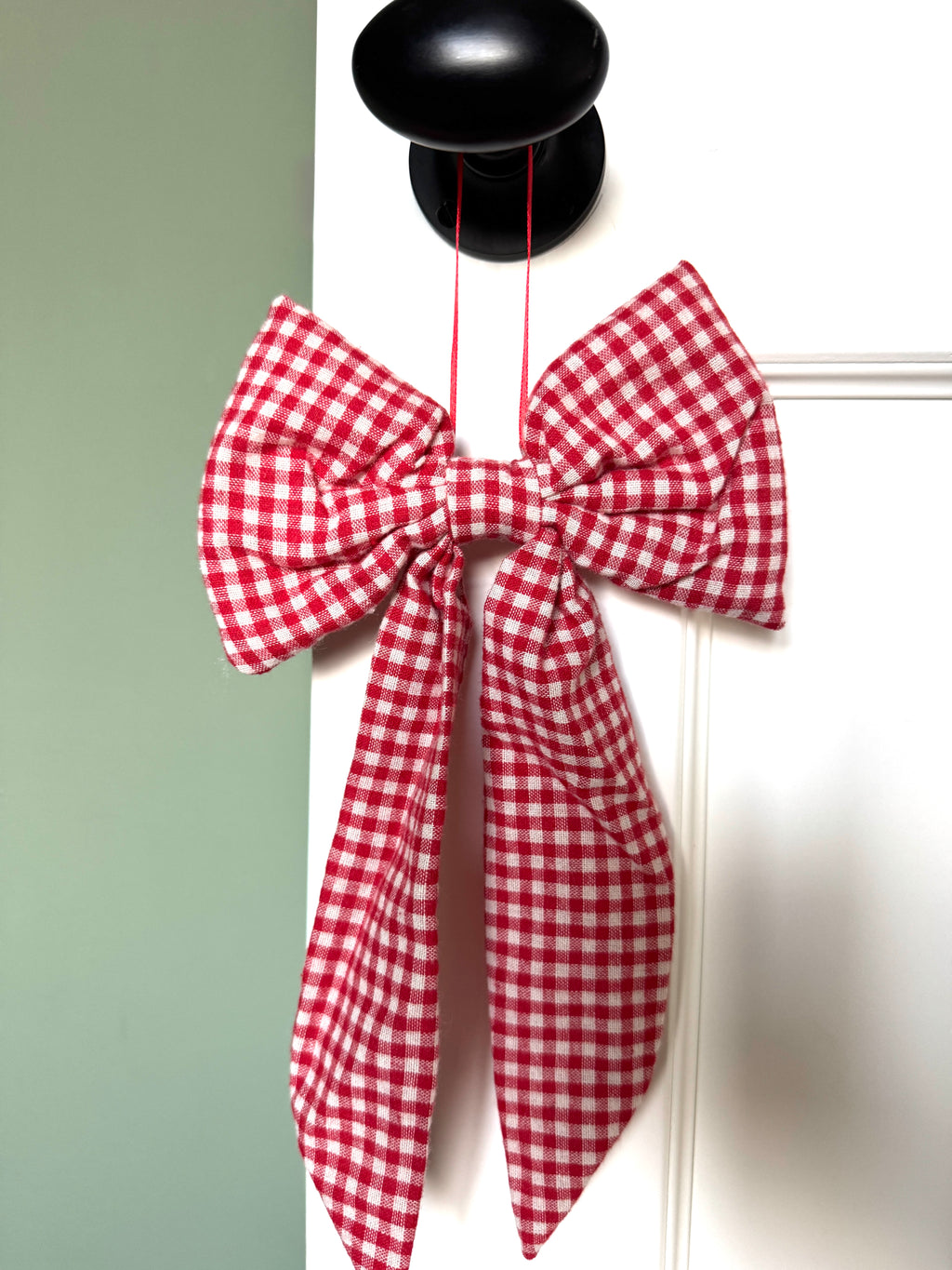 Red Gingham Bow