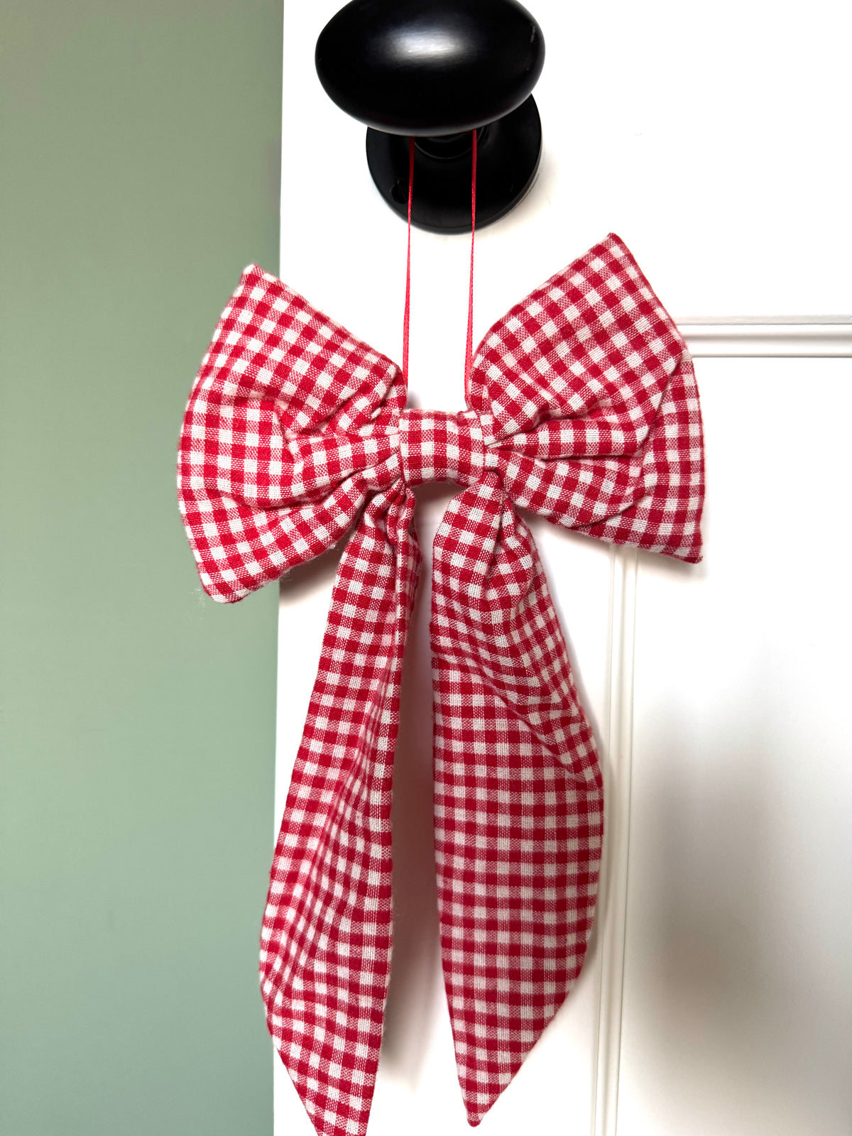 Red Gingham Bow