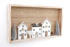 Scandi Village Scene Plaque, Large