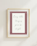 Every little thing is gonna be alright A4 print