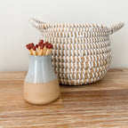 Milk bottle match striker - eggshell