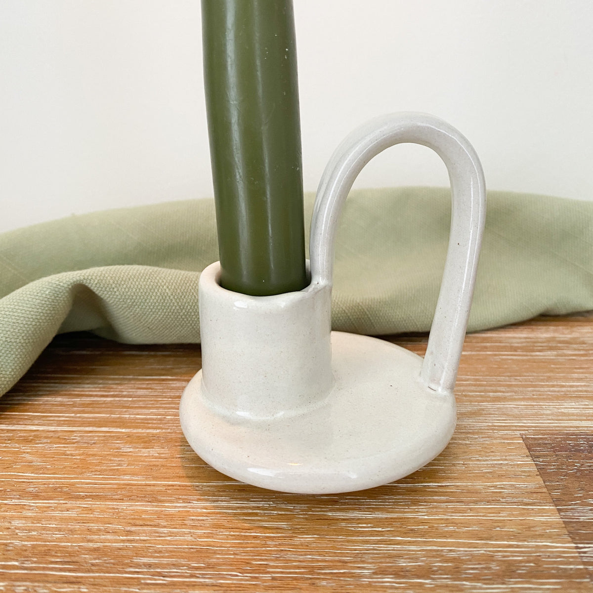 Wee Willy Winkee candle holder - white