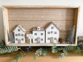Scandi Village Scene Plaque, Large