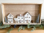 Scandi Village Scene Plaque, Large