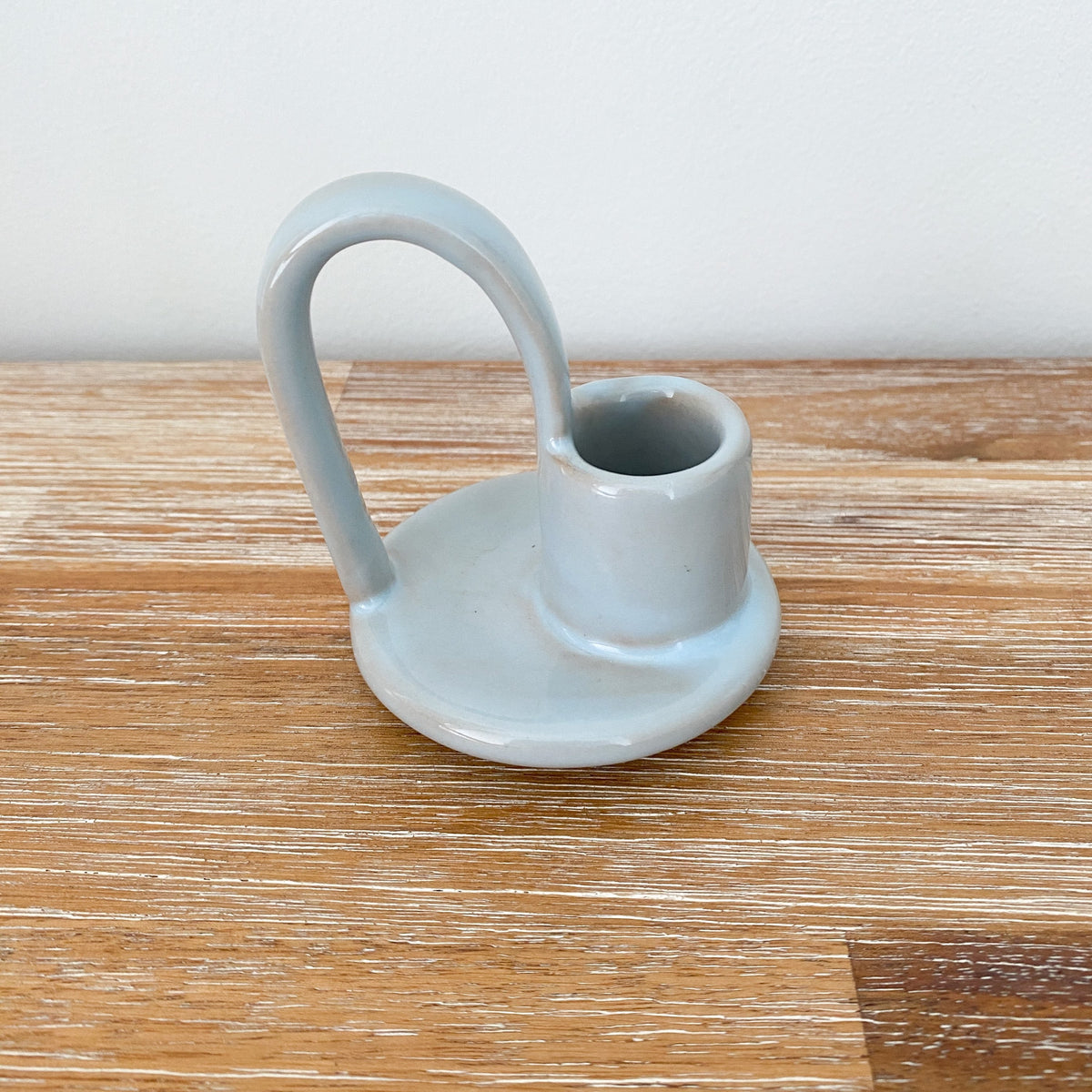 Wee Willy Winkee candle holder - eggshell