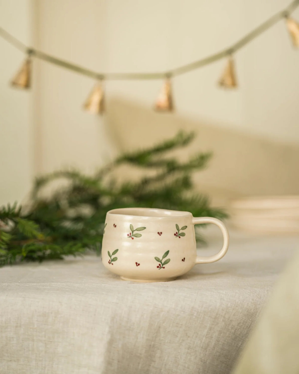 Holly hand painted mug