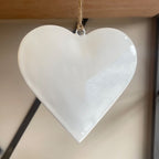 Enamel hanging heart, 12cm