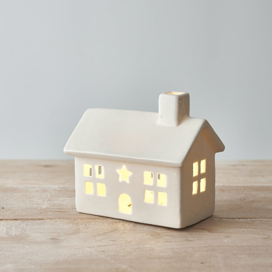 White ceramic LED house