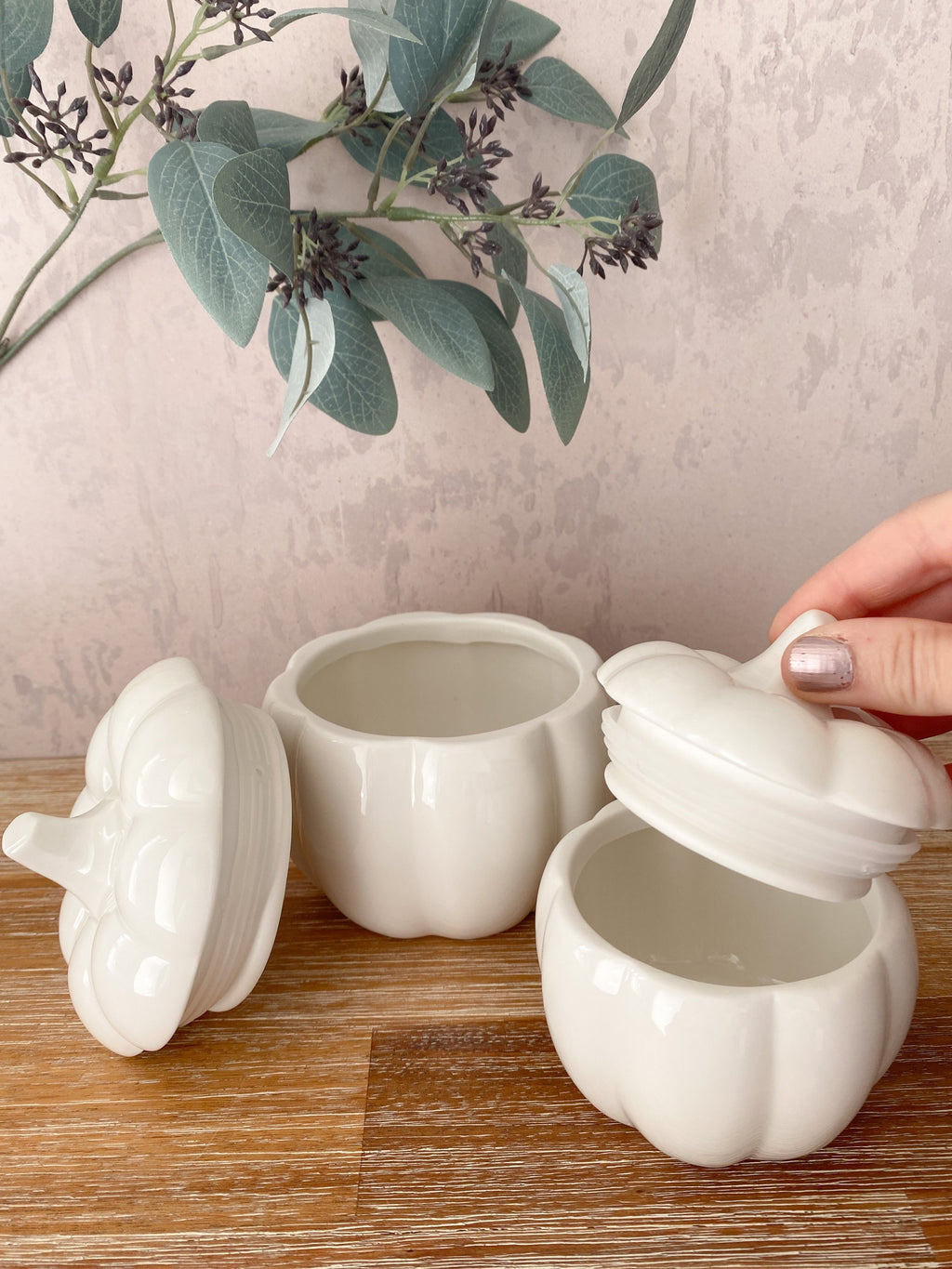 Pumpkin storage pot 9.6cm