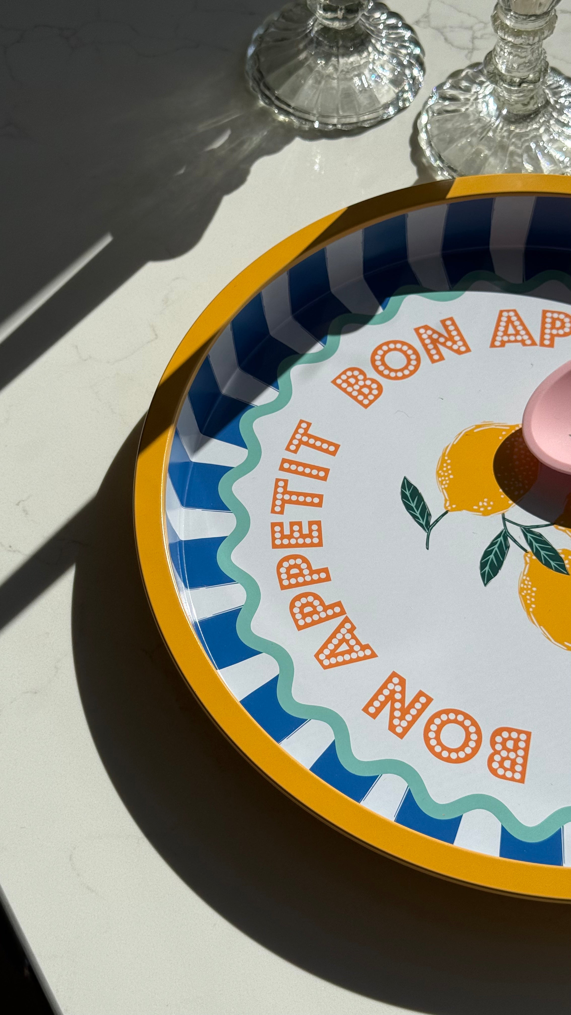 Lemon tin tray