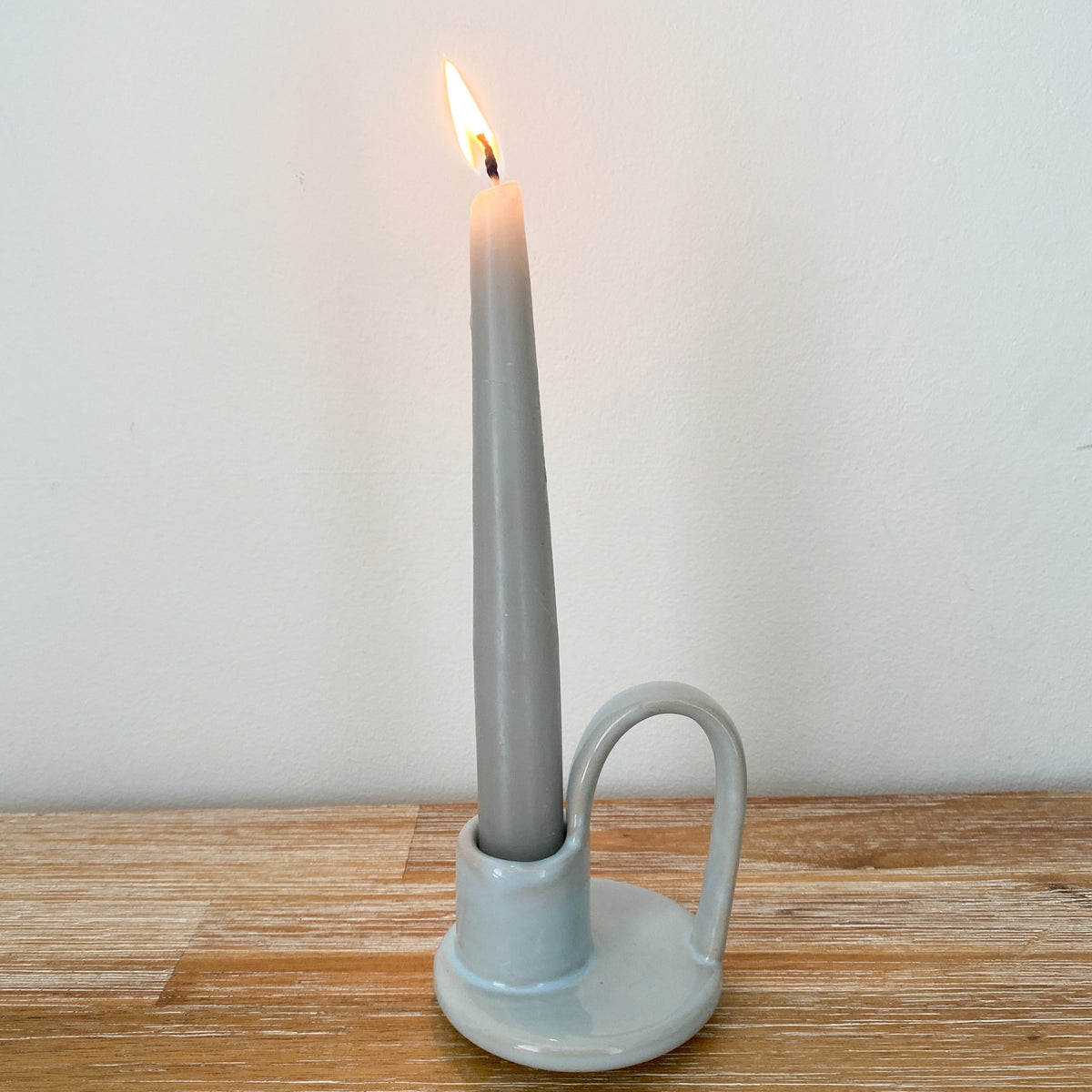 Wee Willy Winkee candle holder - eggshell