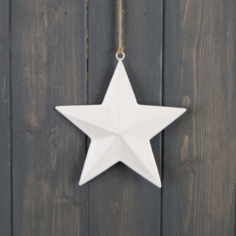 Enamel hanging star, 15cm