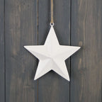 Enamel hanging star, 15cm