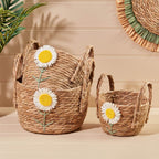 Daisy storage baskets set of 3