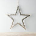 Aluminium Hanging Star, 40cm
