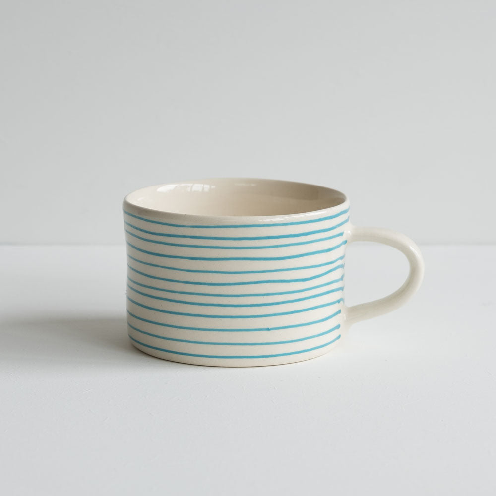 Musango Stripe Mug - Turquoise