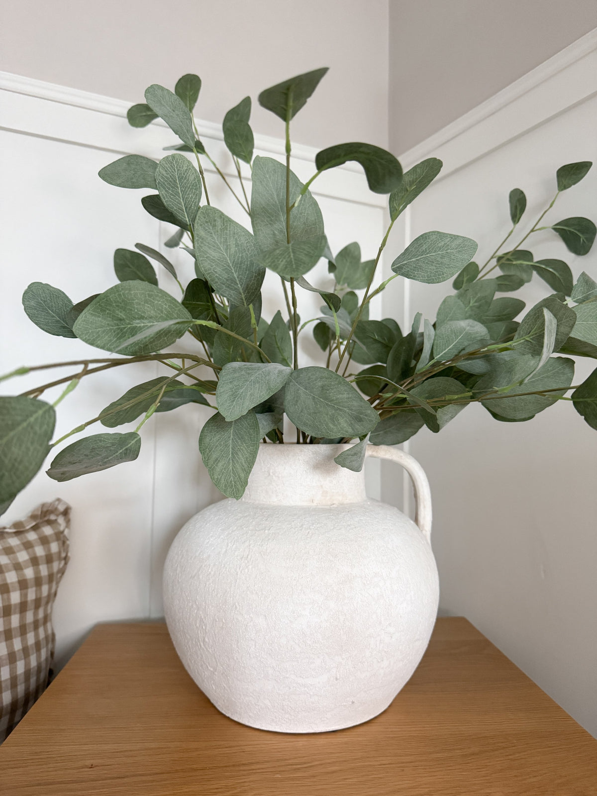 Natural terracotta rustic vase