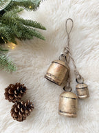 Brass cow bells set of 3