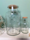 Large Star Glass Jar