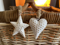 White spot hanging star, 9cm
