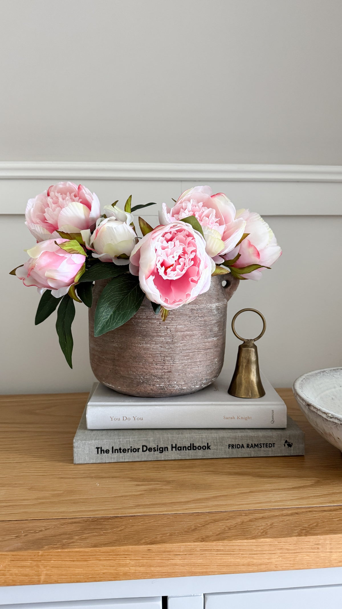 Pink peony posy