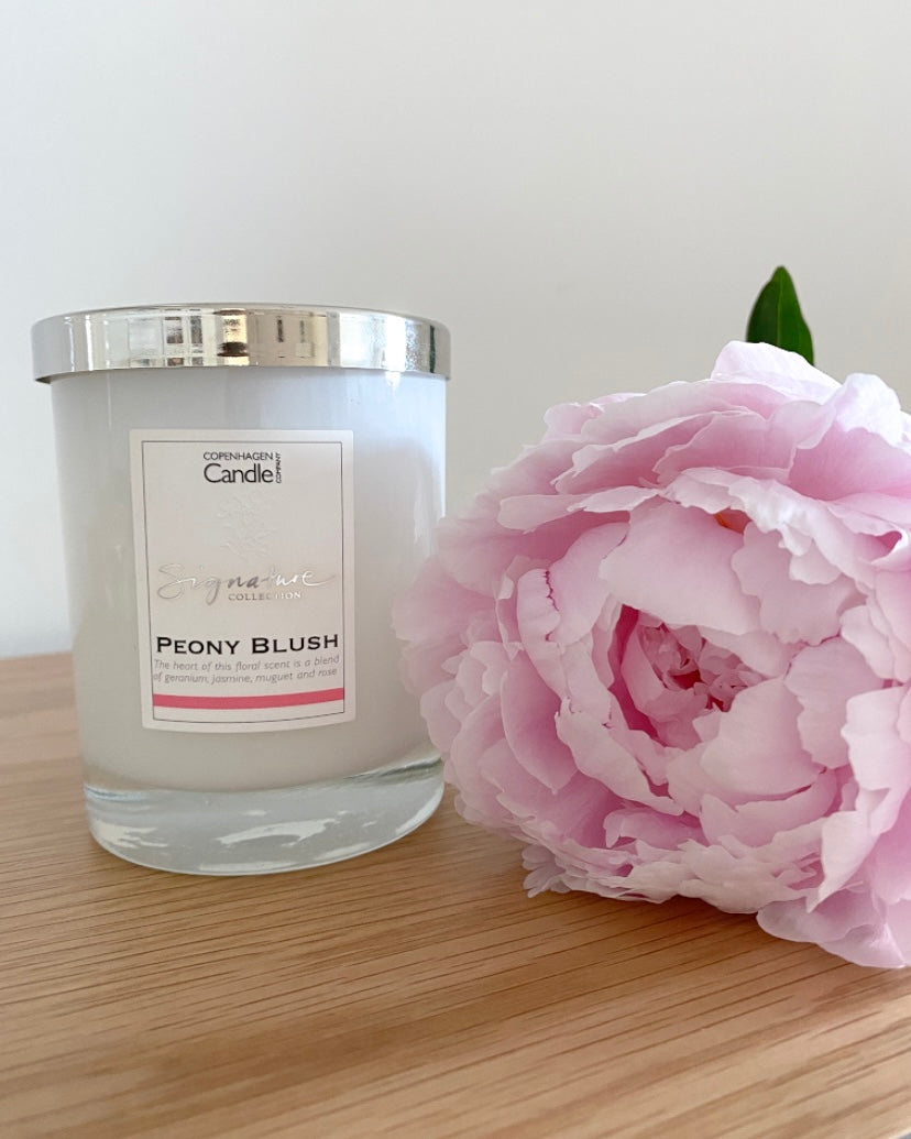 Small Peony Blush Candle
