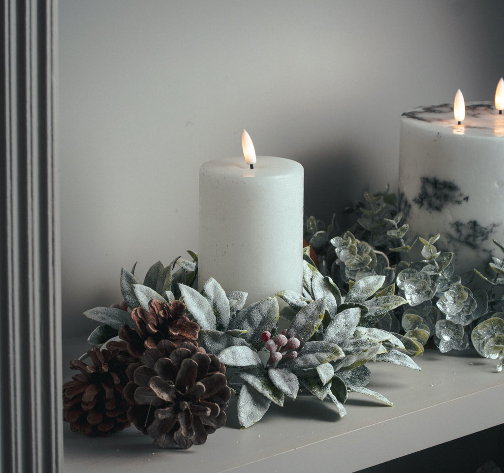 White LED candle 3 x 6