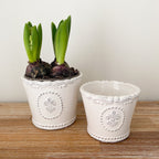 Vintage white pot, 13cm