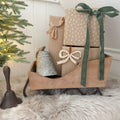 Neutral wooden sleigh