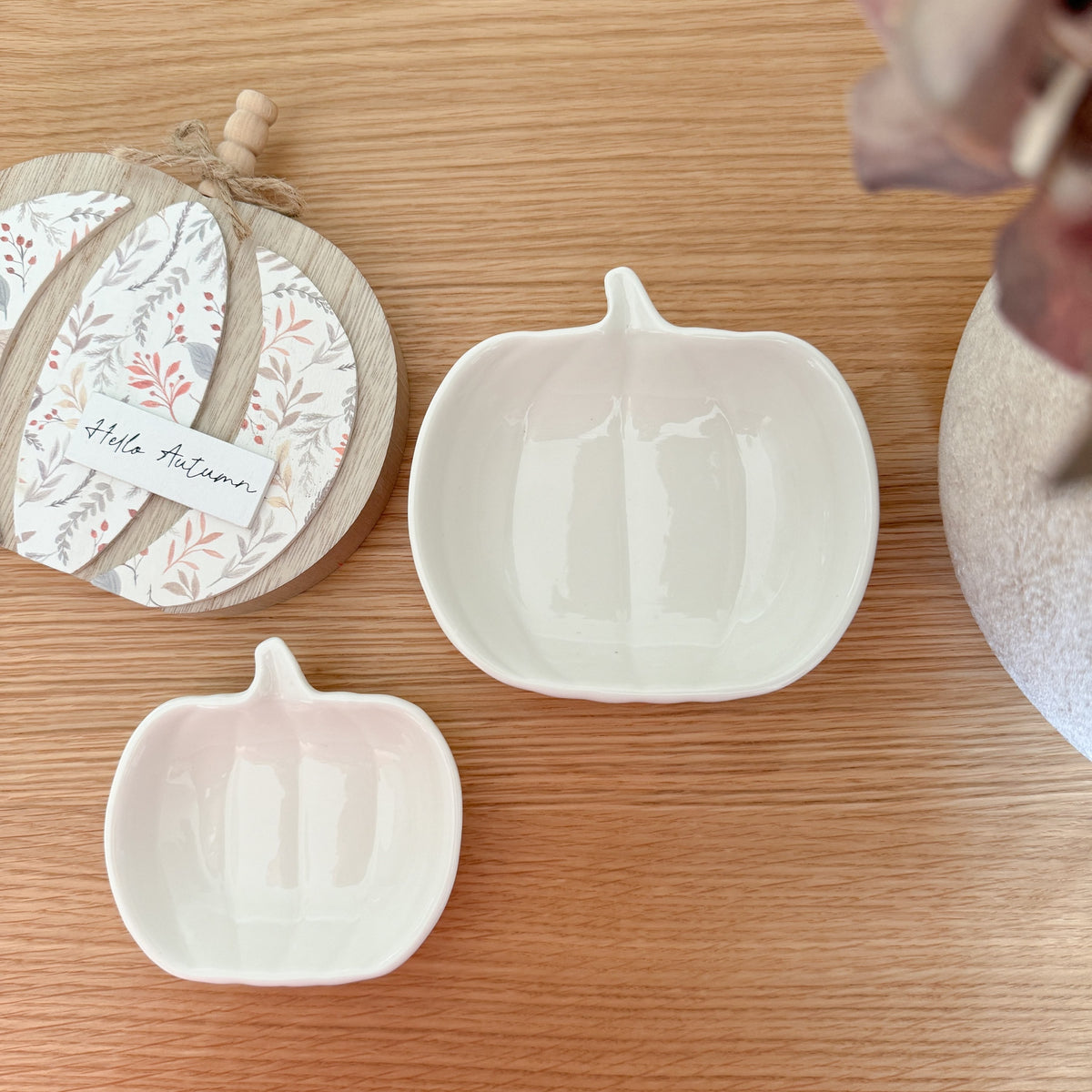 Pumpkin trinket dish 9.5cm